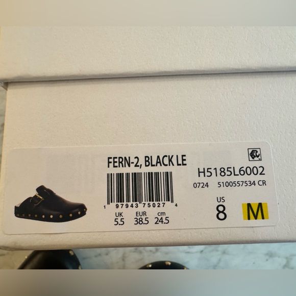 Veronica Beard Fern 2 Shearling Lined Clog. Black. 8 - Picture 8 of 11